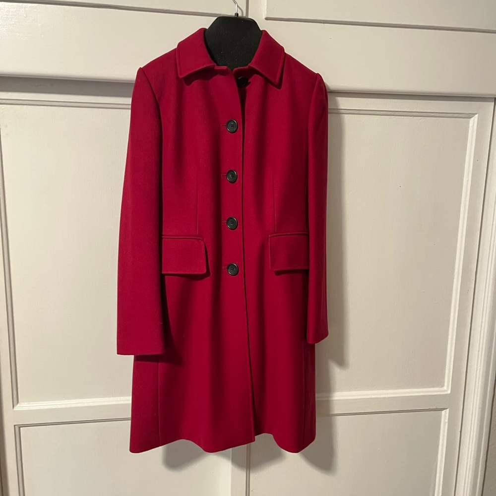 Banana Republic Red Wool Coat